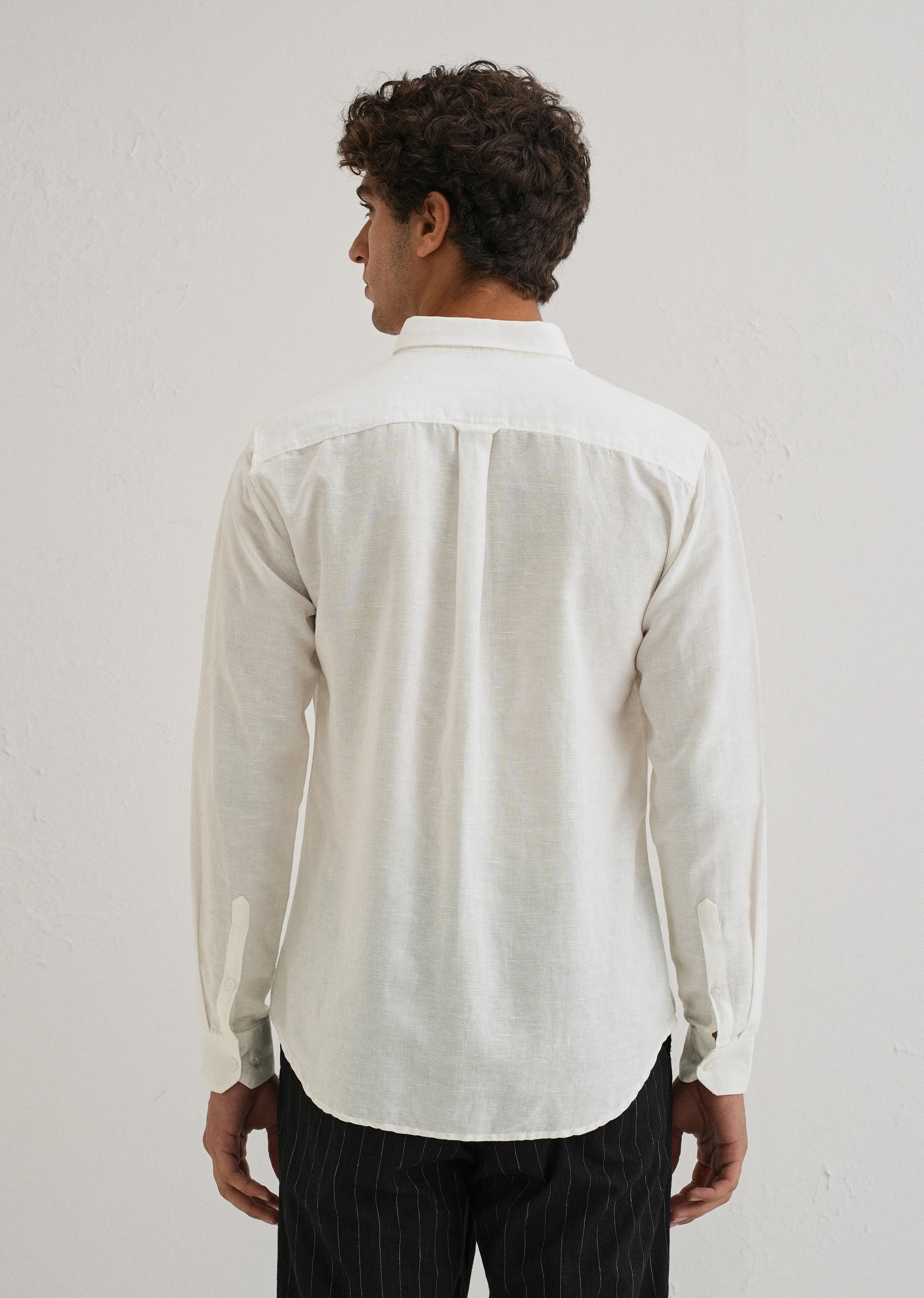 White Linen Shirt - Image 2