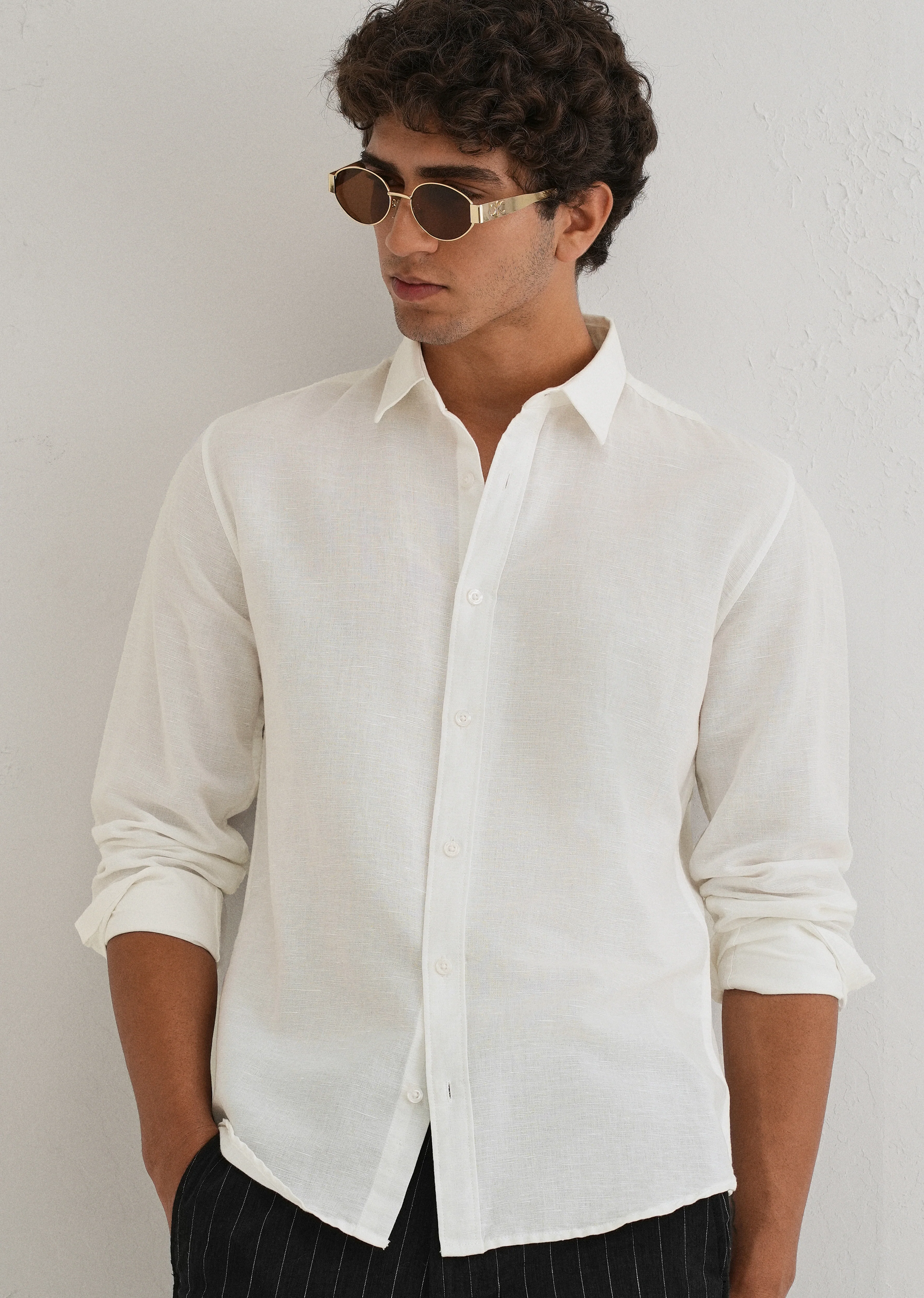 White Linen Shirt - Image 7