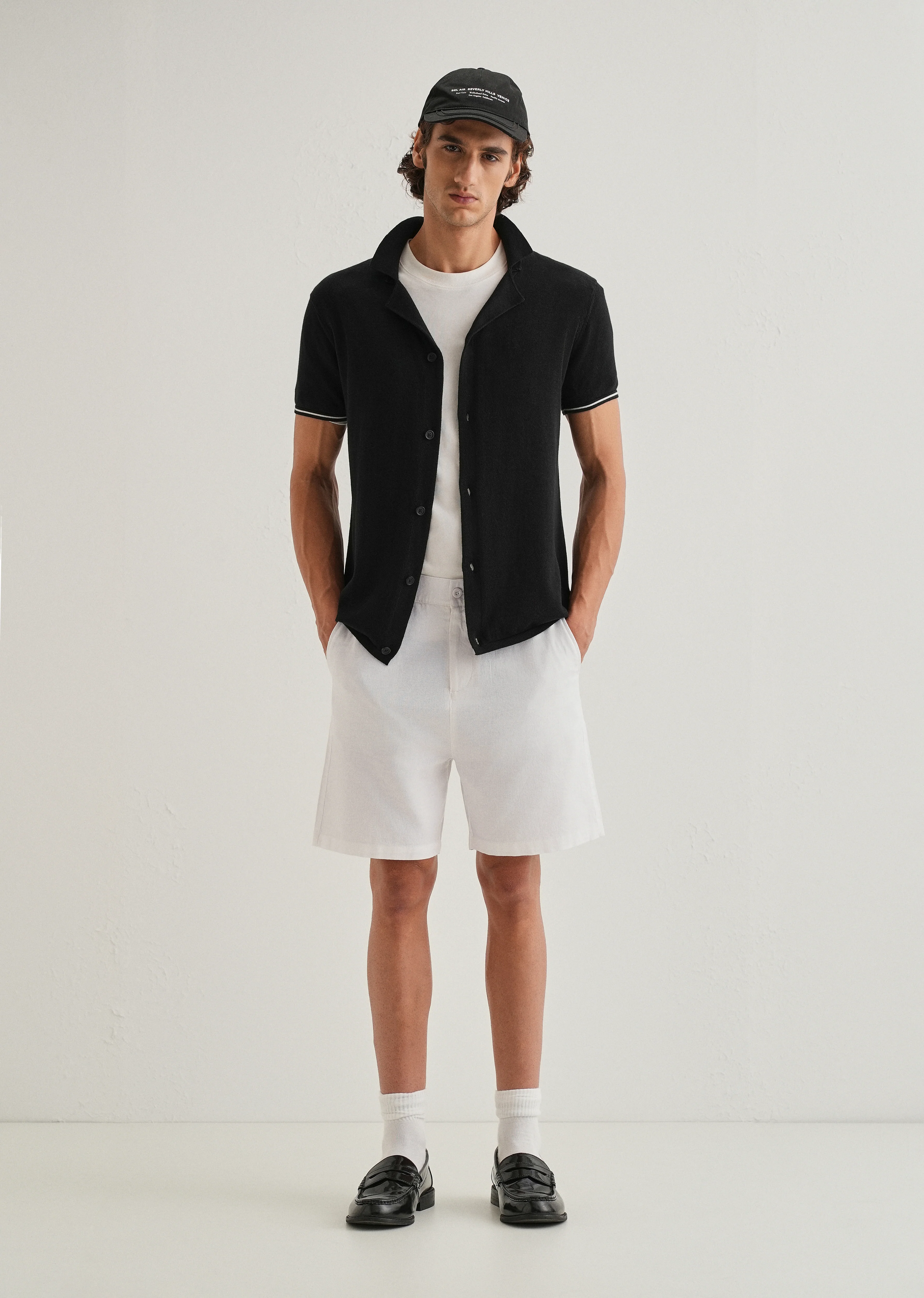 White Linen Shorts - Image 6