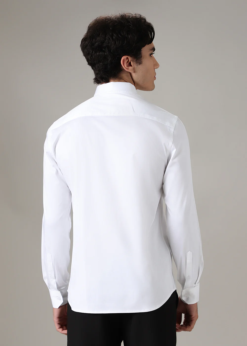 White Luxe Sparkler Designer Shirt - Image 4