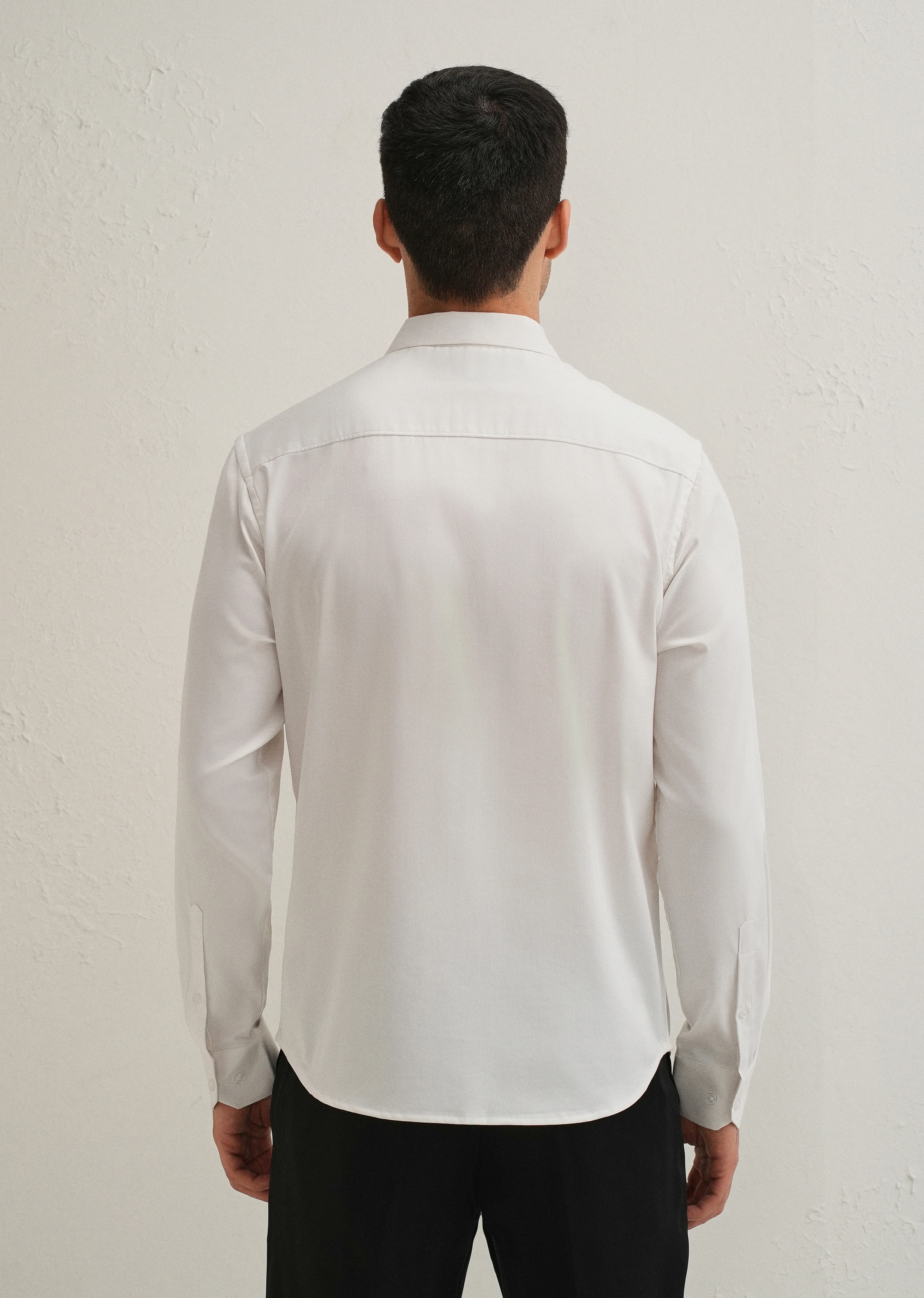 White Pintuck Pleat Designer Shirt - Image 2