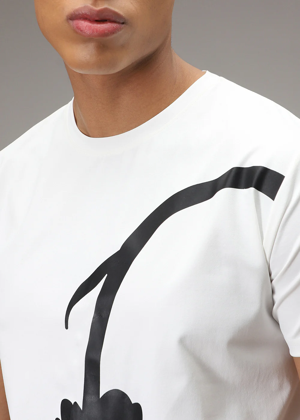 White Printed T-Shirt - Image 3