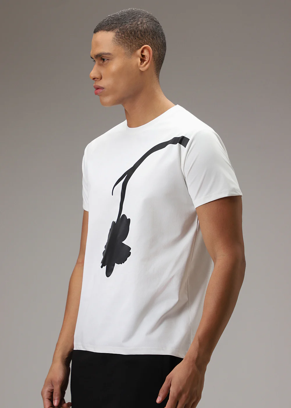 White Printed T-Shirt - Image 6