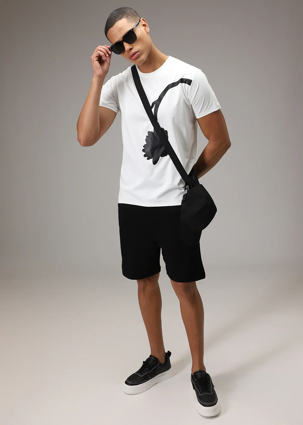 White Printed T-Shirt - Image 7
