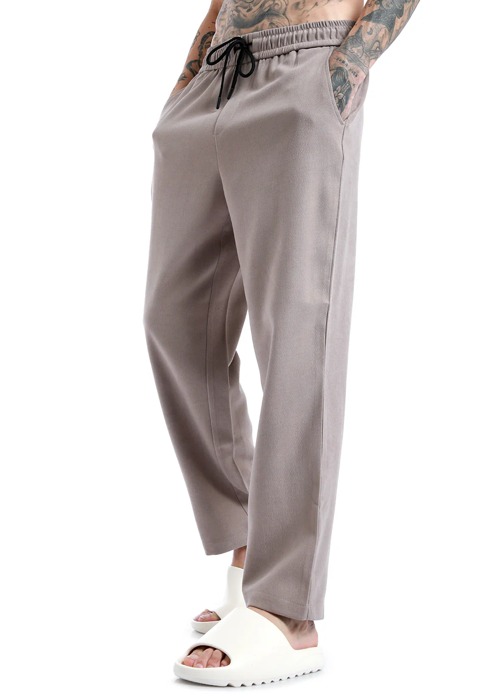 White Sand Thin-Corduroy Trousers - Image 3