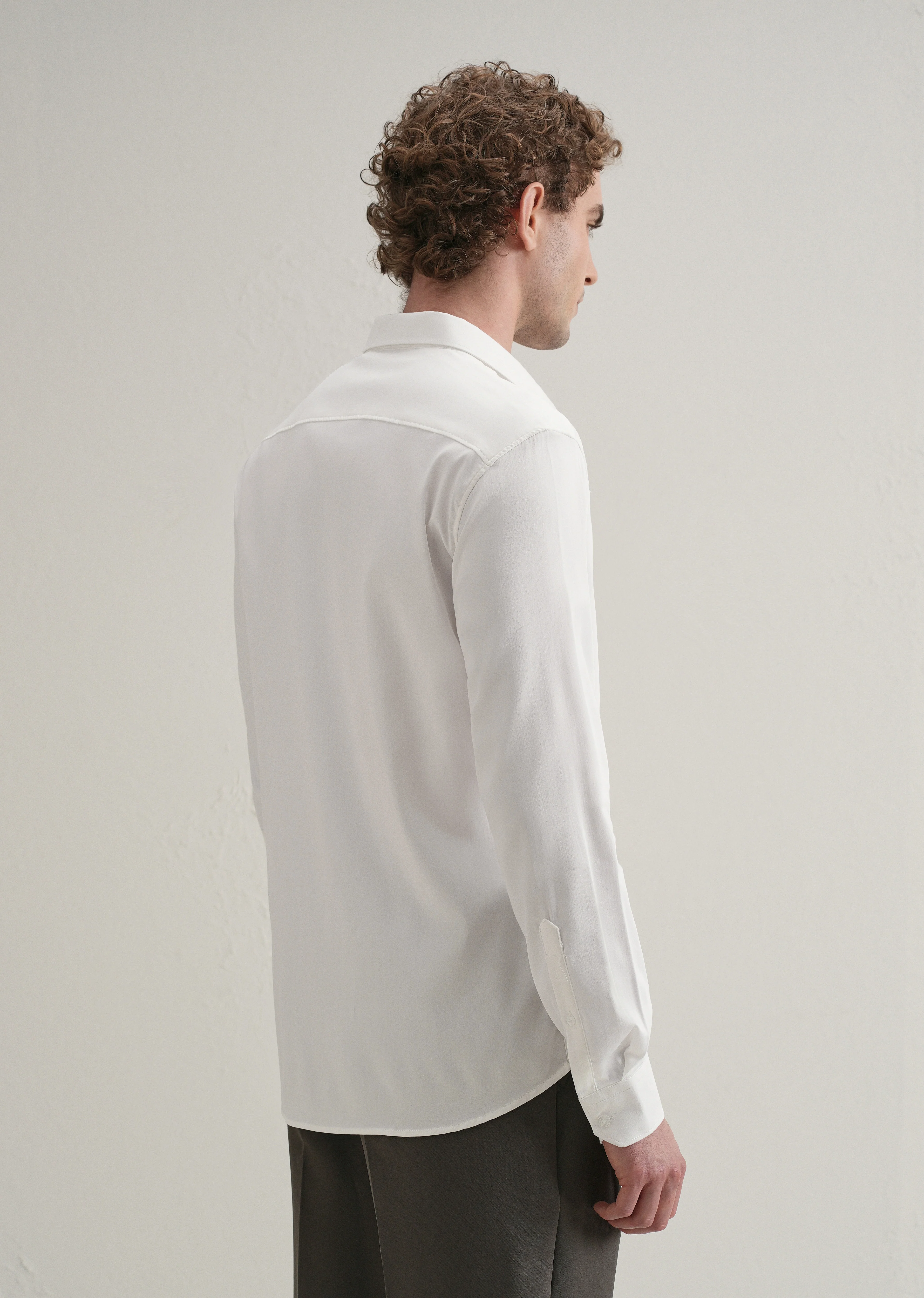 White Sequence Star Designer Shirt - Image 3