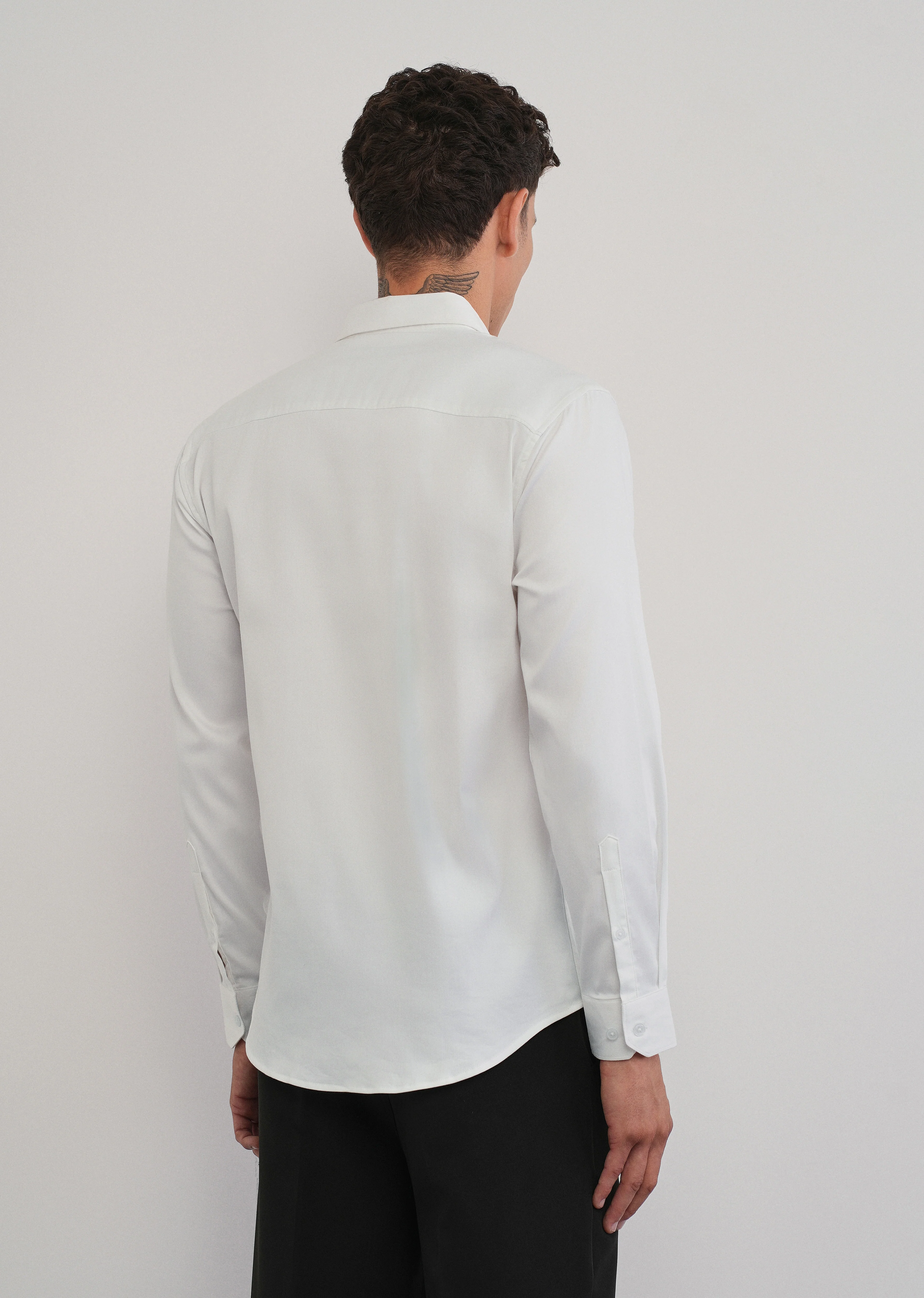 White Serpent Beadwork Designer Shirt - Image 2