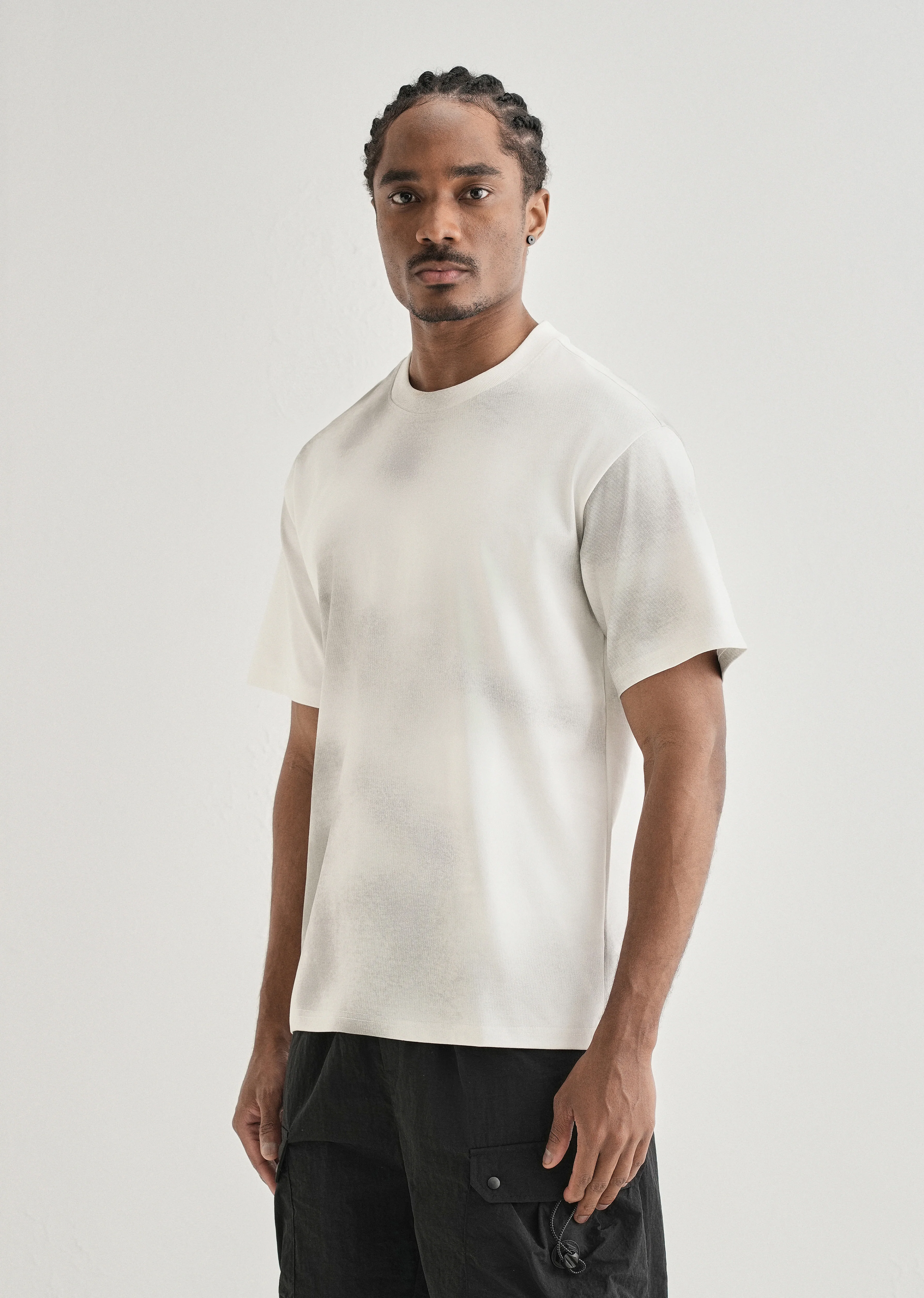 White Smudge Wash Oversized T-shirt - Image 4