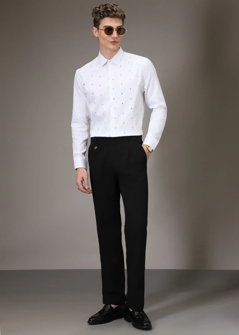 White Sparkler Designer Shirt - Image 7