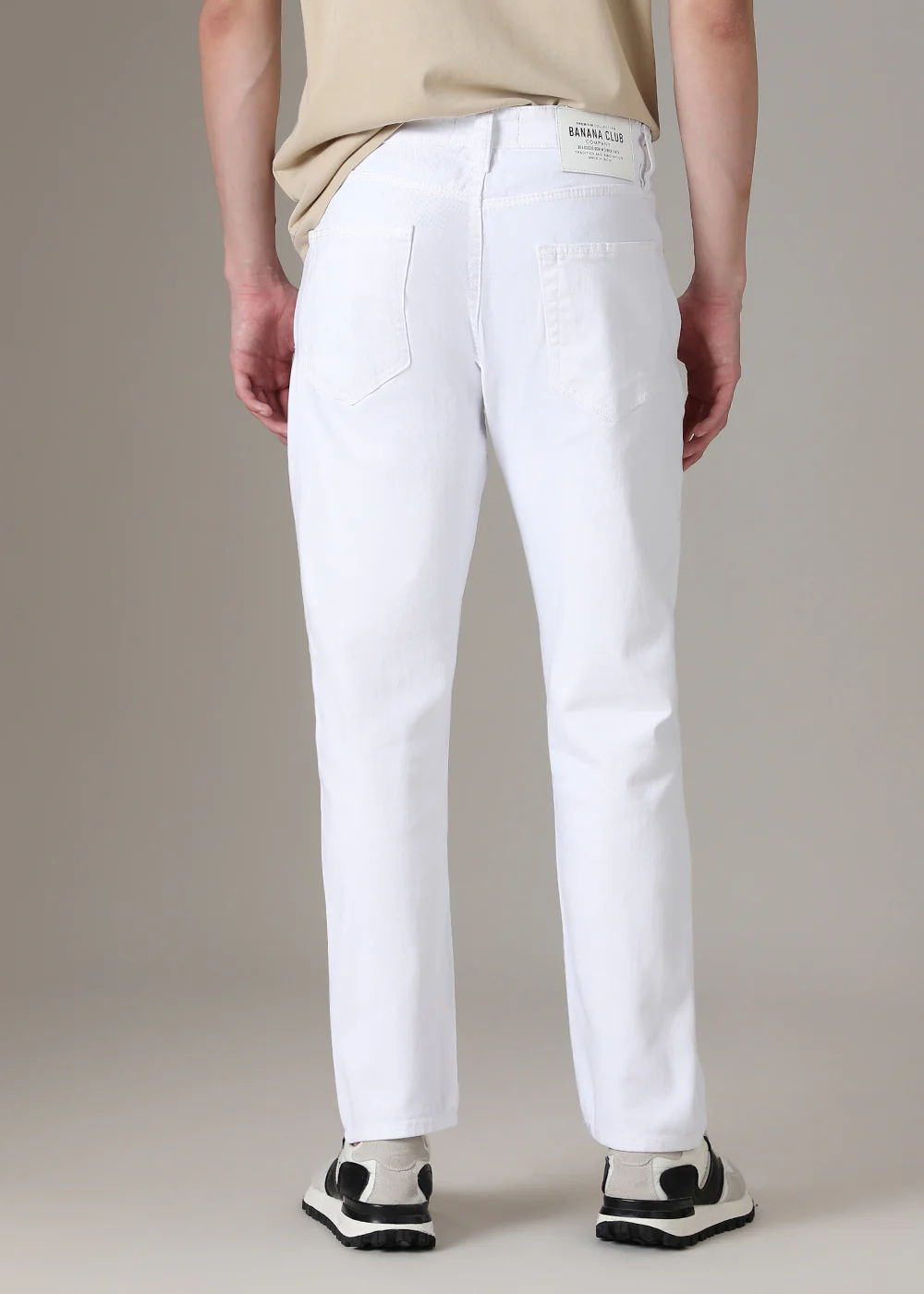 White Straight Fit Denim - Image 4