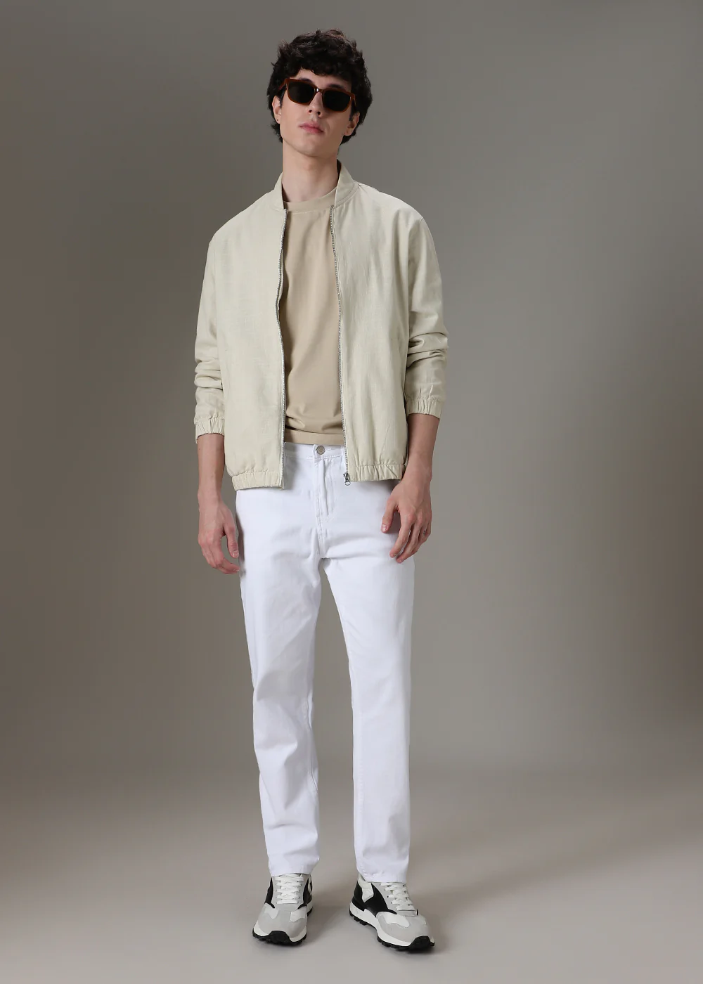White Straight Fit Denim - Image 6