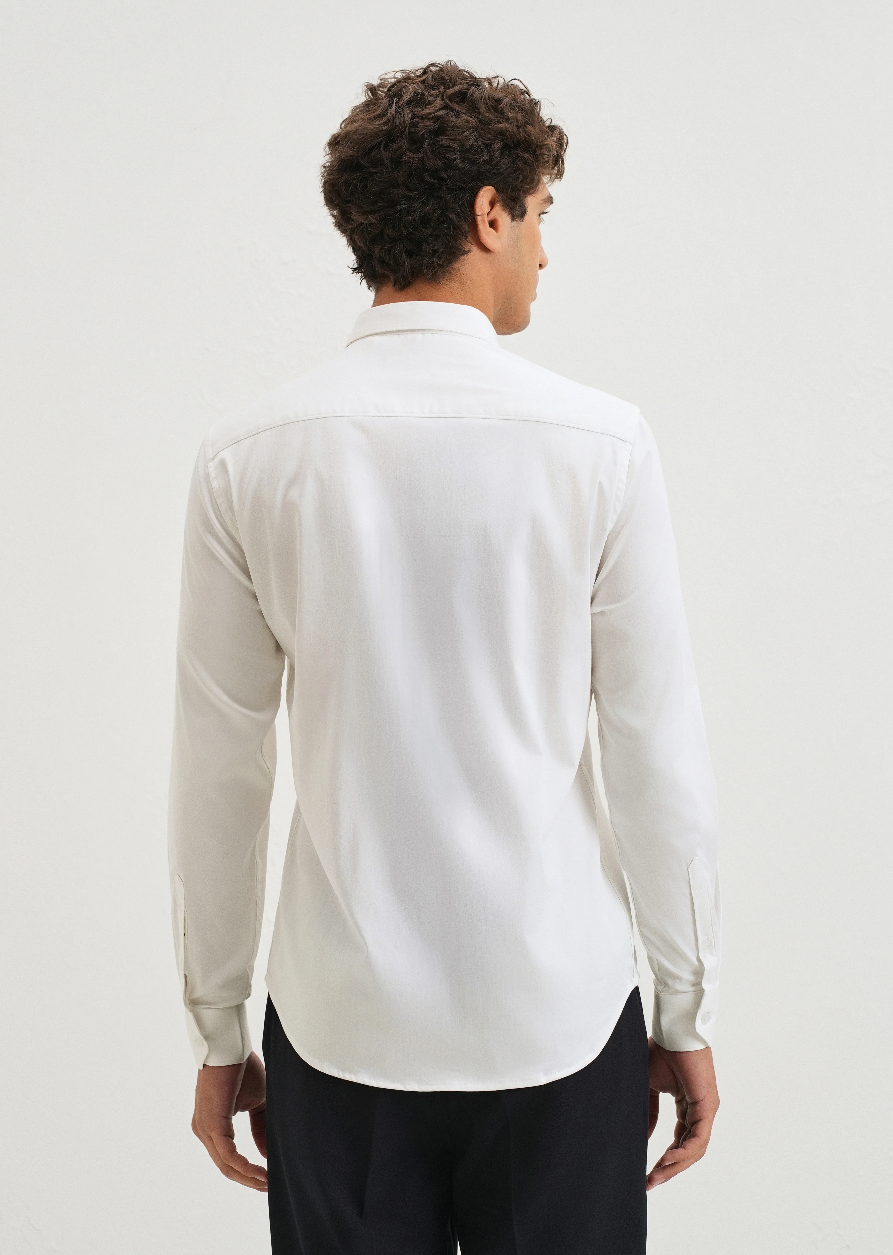 White Tiger Embroidered Designer Shirt - Image 3