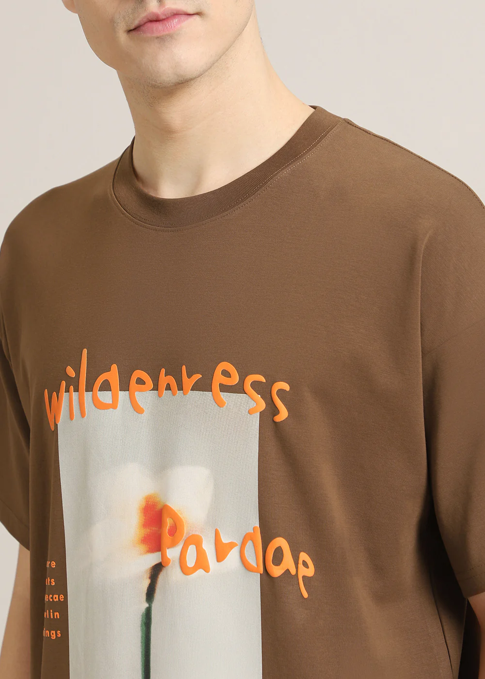 Wild Brown Oversized T-shirt - Image 2