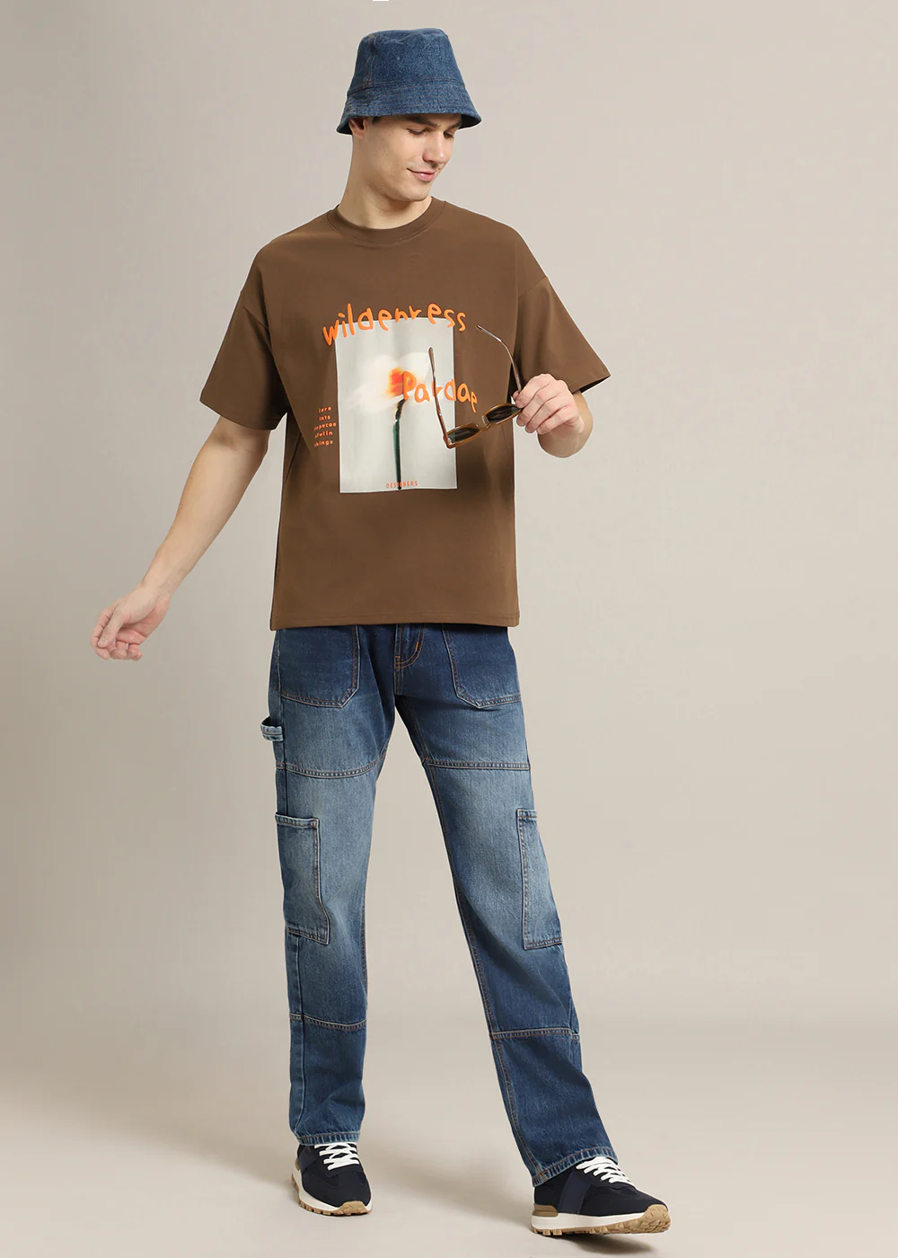 Wild Brown Oversized T-shirt - Image 6