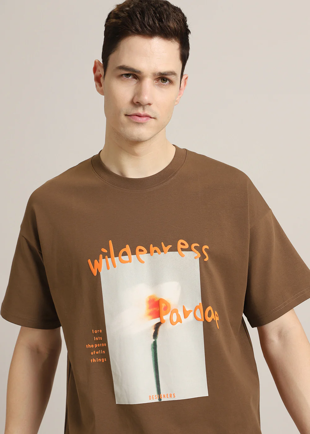 Wild Brown Oversized T-shirt - Image 7