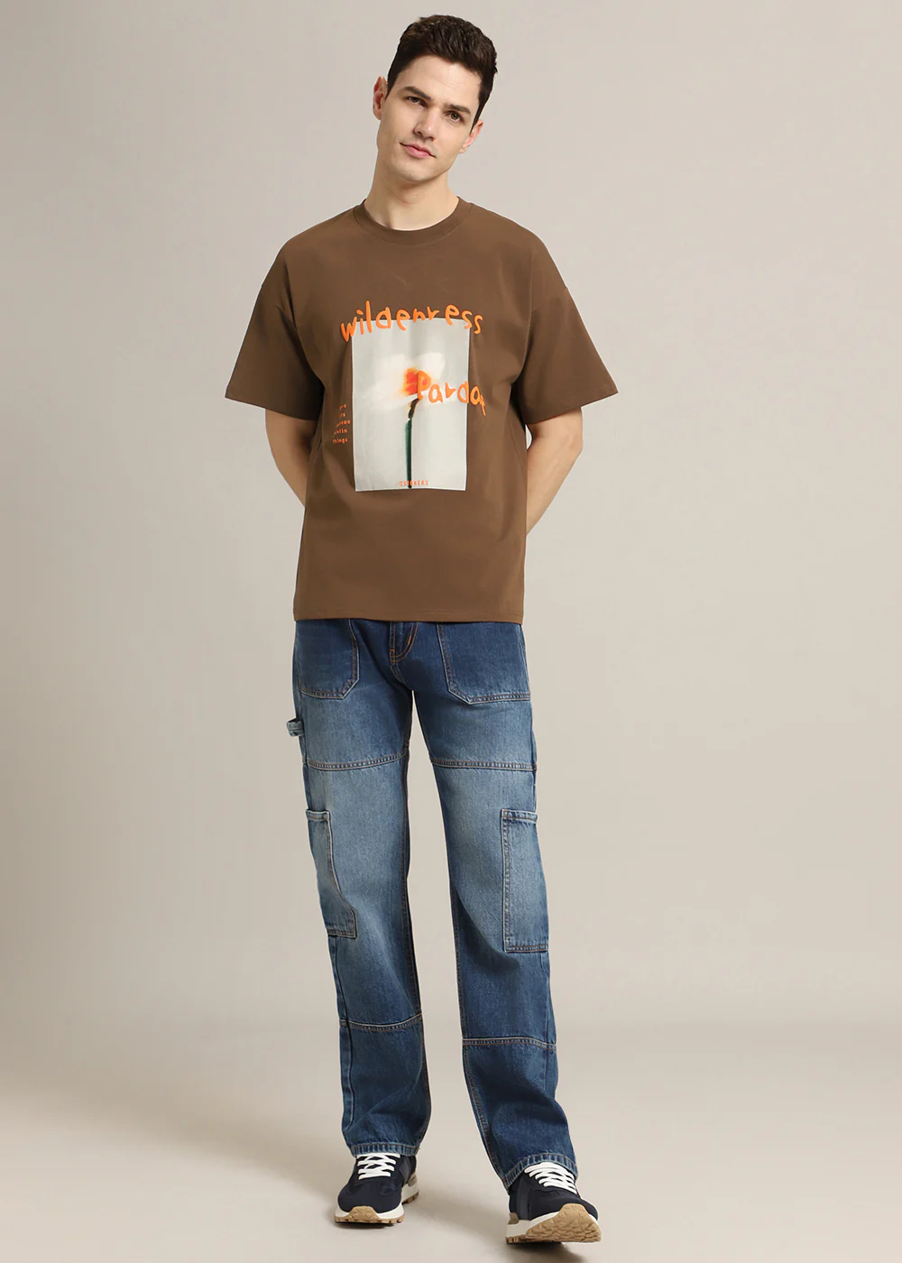 Wild Brown Oversized T-shirt - Image 8