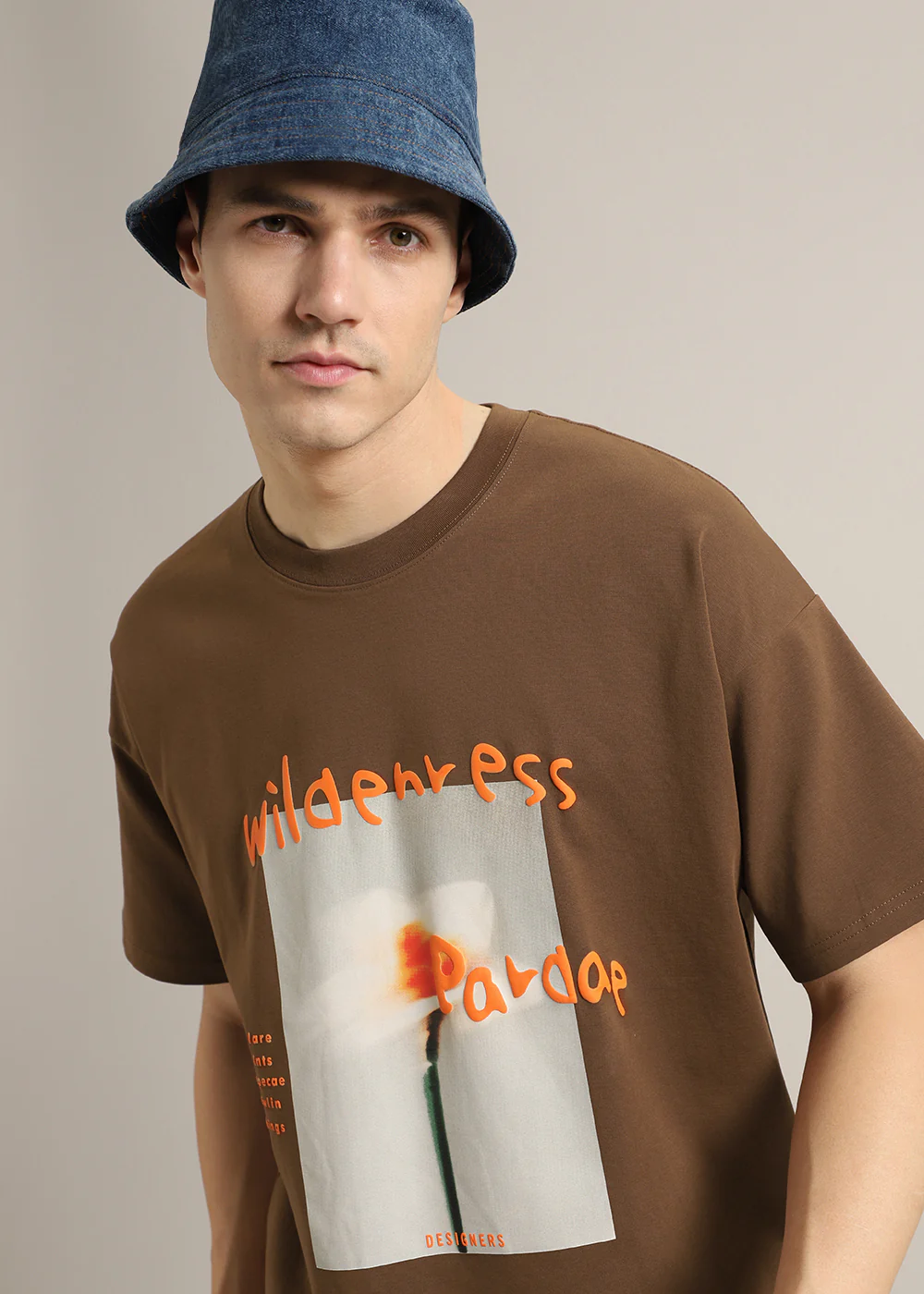 Wild Brown Oversized T-shirt - Image 9