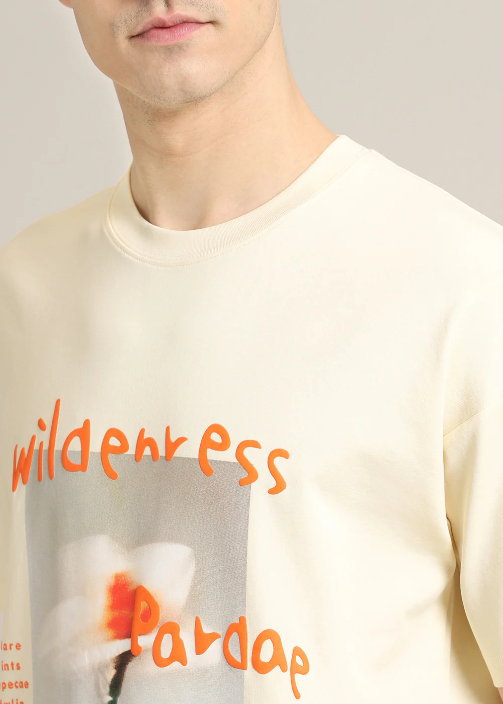 Wild Cream Oversized T-shirt - Image 2
