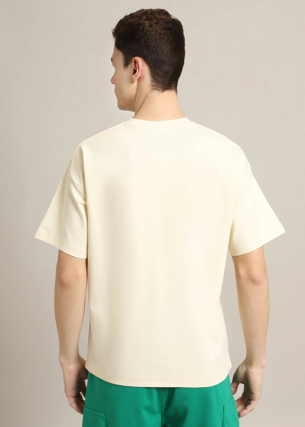 Wild Cream Oversized T-shirt - Image 4