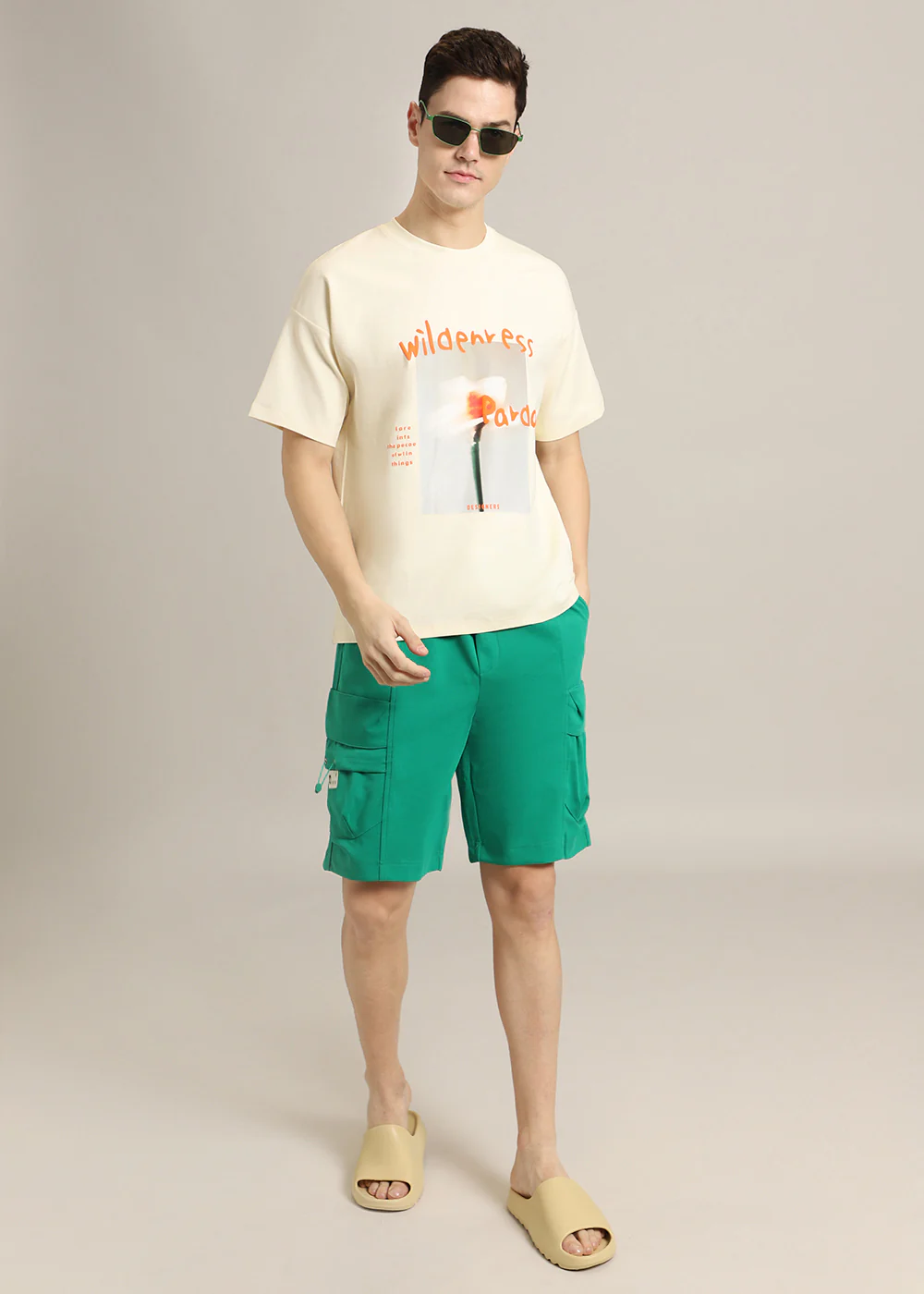 Wild Cream Oversized T-shirt - Image 7