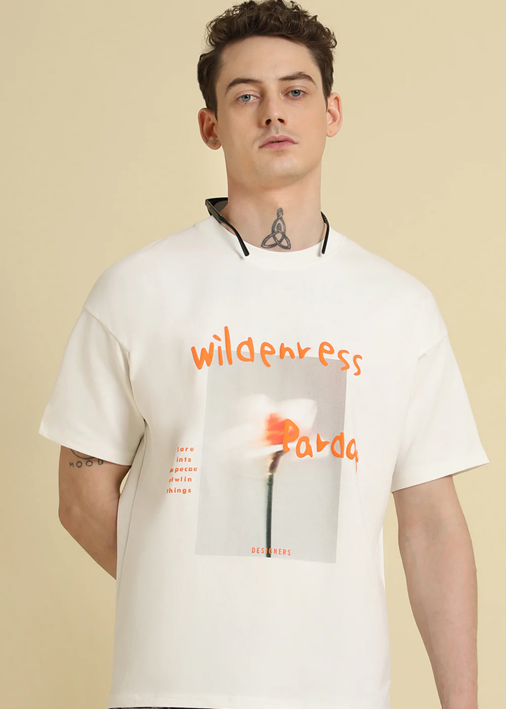 Wild Off White Oversized T-shirt - Image 3