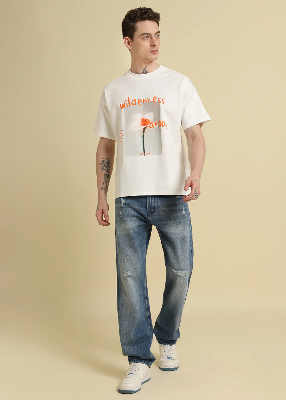 Wild Off White Oversized T-shirt - Image 6