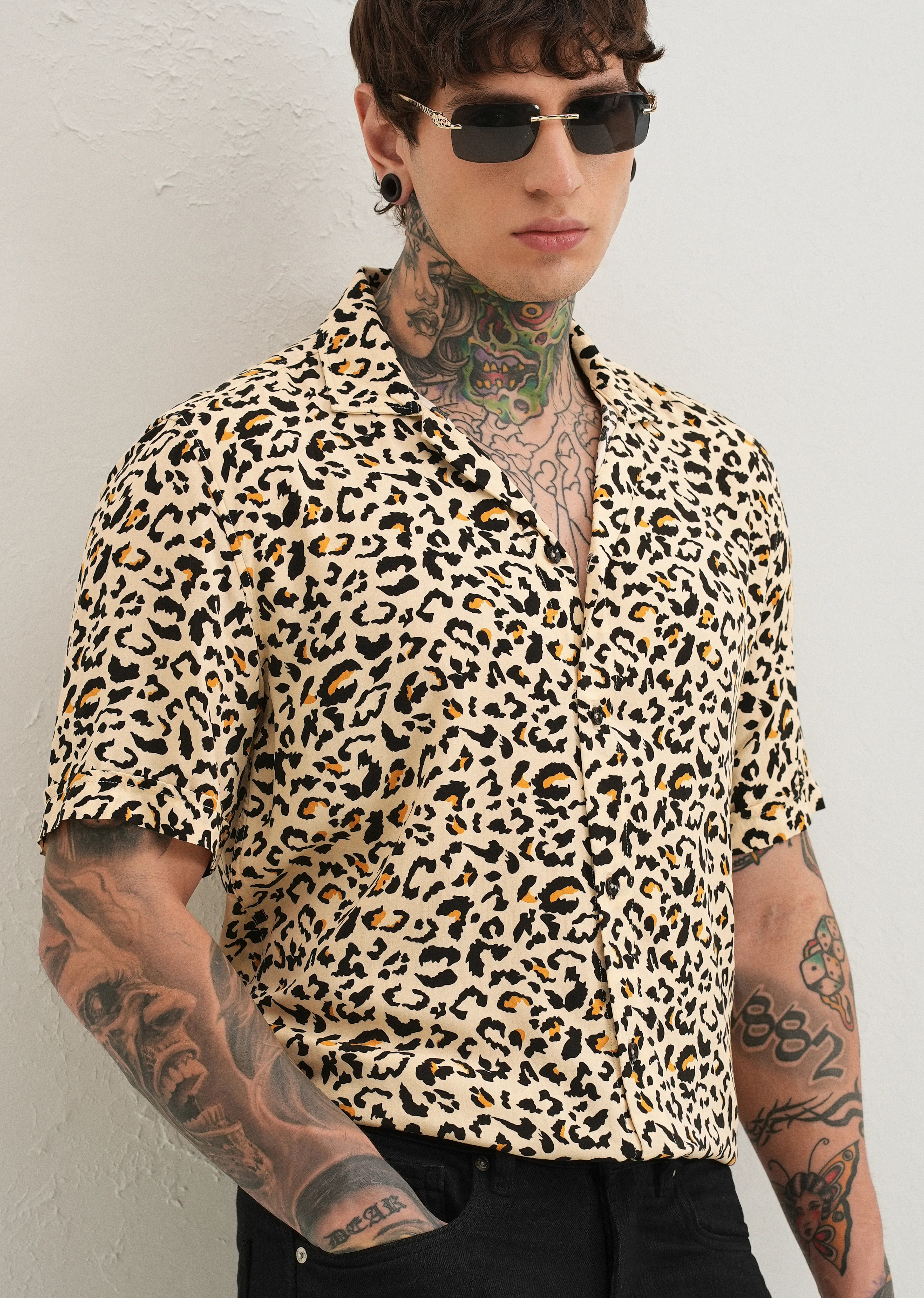Wild Print Half sleeve shirt - Image 7